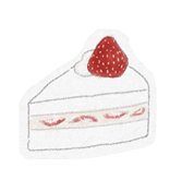 いちごのショートケーキのイラスト